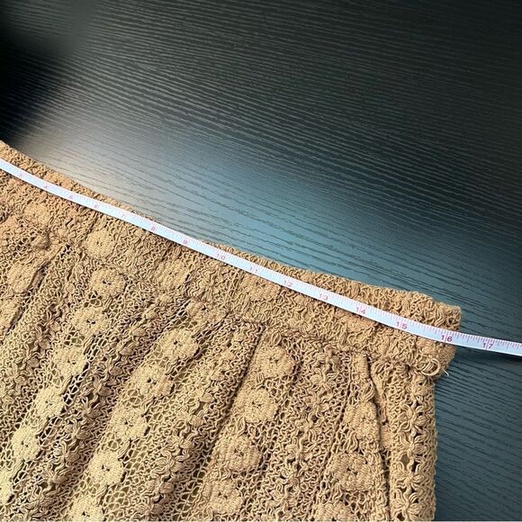 By Anthropologie Lace Cargo Pants Brown Knit Large - Picture 11 of 13